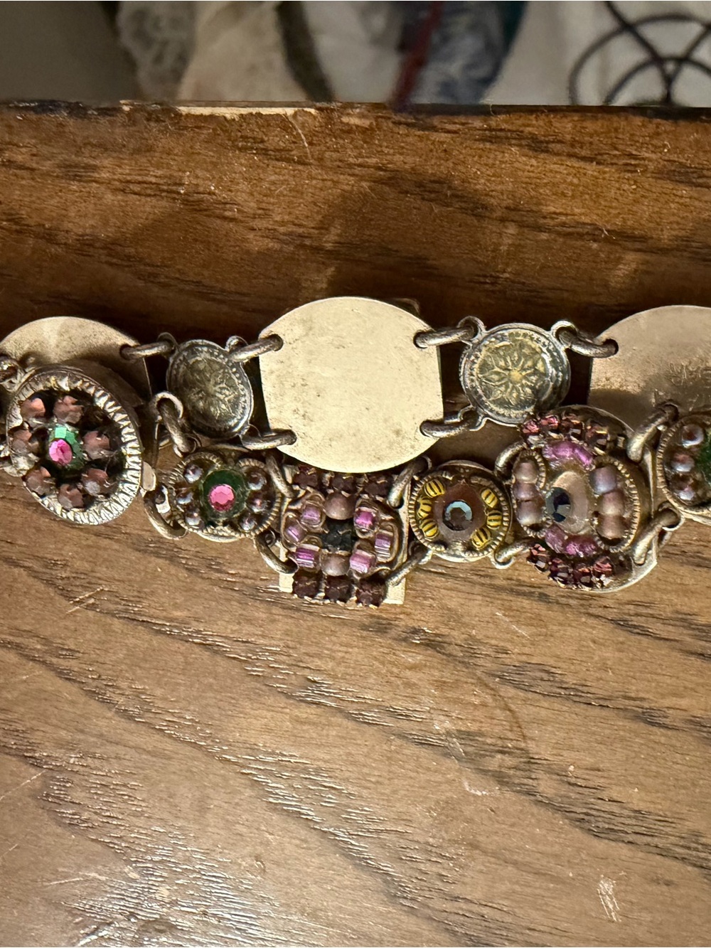 Silver Ayalabar Bracelet with multicolored gems Casual Party Colorful